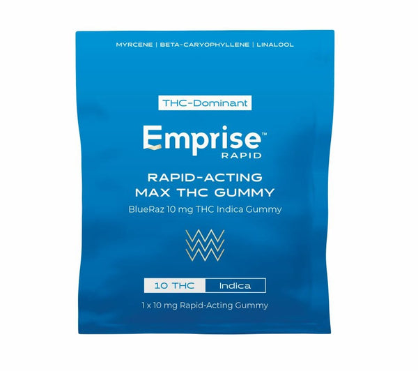 Emprise Rapid BlueRaz 10 mg THC Indica Gummy
